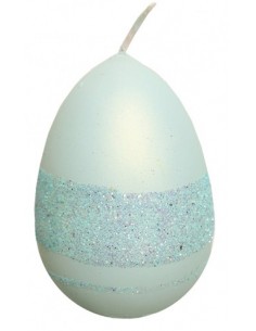Świeca Jajko-Brokat