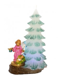 Świeca Choinka Światłowód Figurka 2