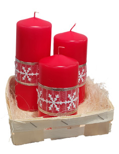 Świeca Kpl. Walec fi 60 Dekor BN 2