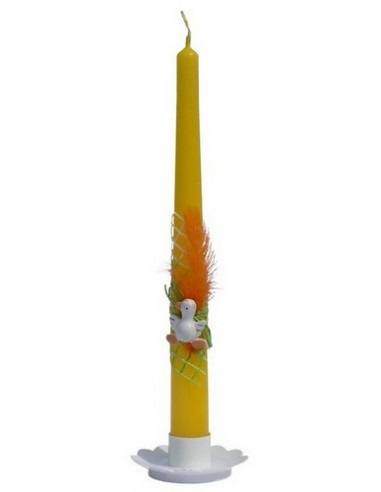 Świeca Stożek Dekor