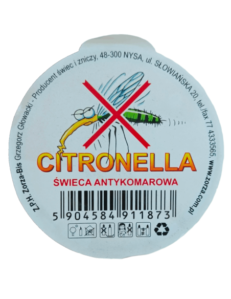 Citronella Świeca Antykomarowa I-19