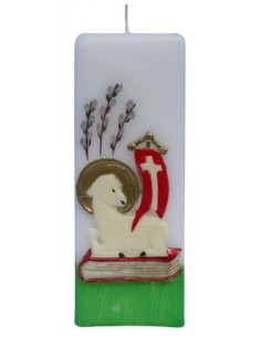 Świeca Kwadrat D. h 175 Baranek