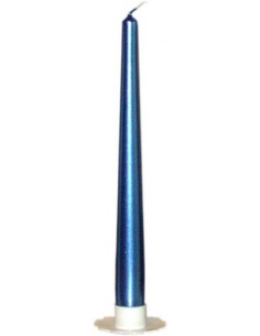 Świeca stożek metalik 2