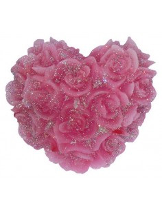 Świeca Serce-Róża