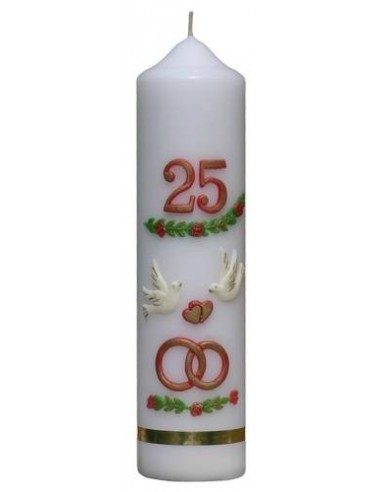 Świeca P-650 dek. ślub-rocznica