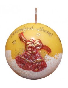 Świeca Kula fi 75 apl. wosk dzwonki