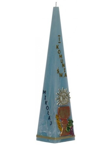 Świeca Piramida D. Komunia-Chłopiec