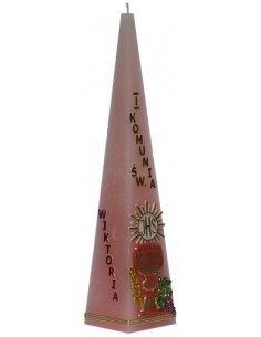 Świeca Piramida D. Komunia-Dziewczynka 2