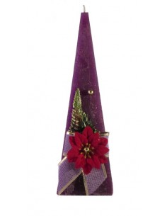 Świeca Piramida Mała. dekor