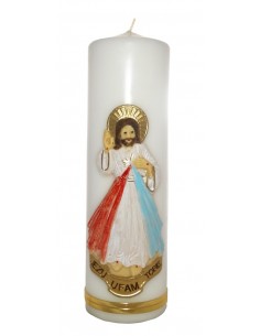 Świeca P-1200 Jezus Miłosierny apl. woskowa